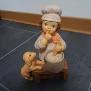 Vorschaubild 2 von Nina & Marco Porzellan Dekofigur Kind Beige 14 cm
