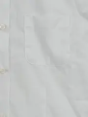 Vorschaubild 3 von Mädchen Bluse Gr. 134 Weiß Kurzarm Klassisch Schulbluse
