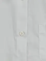 Vorschaubild 4 von Mädchen Bluse Gr. 134 Weiß Kurzarm Klassisch Schulbluse