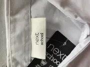 Vorschaubild 5 von Mädchen Bluse Gr. 134 Weiß Kurzarm Klassisch Schulbluse