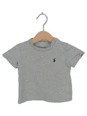 Vorschaubild 1 von Kinder Poloshirt Gr. 74 Grau Baumwolle