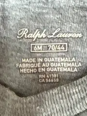 Vorschaubild 3 von Kinder Poloshirt Gr. 74 Grau Baumwolle