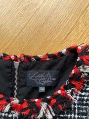 Vorschaubild 3 von Tortue Tweed Kleid Mädchen Gr. 140 kariert schwarz rot