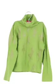 Vorschaubild 1 von Kinder Pullover Gr. 116 Grün Rollkragen Sterne Casual