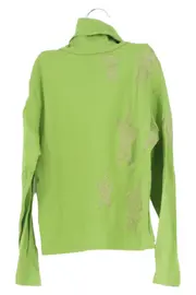 Vorschaubild 2 von Kinder Pullover Gr. 116 Grün Rollkragen Sterne Casual