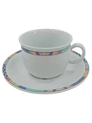 Vorschaubild 1 von Portofino Kaffeetasse mit Untertasse Weiß Modern Elegant
