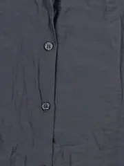 Vorschaubild 5 von Oversize Hemdbluse Damen Gr. M Grau Modal Langarm Casual