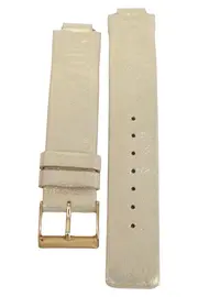 Vorschaubild 1 von Damen Uhrenarmband Leder Beige 2cm Glitzer Ersatzband