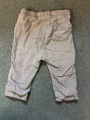 Vorschaubild 2 von Baby Cordhose Grau Gr. 74 6-12 Monate Mädchen Rosa Akzente