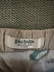 Vorschaubild 3 von Baby Cordhose Grau Gr. 74 6-12 Monate Mädchen Rosa Akzente