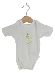 Vorschaubild 2 von Baby Body Gr. 60/62 Weiß Baum-Motiv Kurzarm Baumwolle