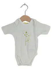 Vorschaubild 1 von Baby Body Gr. 60/62 Weiß Baum-Motiv Kurzarm Baumwolle