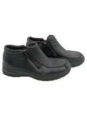 Vorschaubild 1 von Damen Stiefelette Schwarz Gr. 37 Leder Reißverschluss Komfort TEX