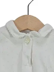 Vorschaubild 2 von Baby Body Mädchen Gr. 74 Weiß gepunktet Kurzarm