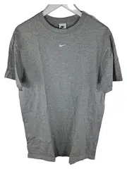 Vorschaubild 1 von Herren T-Shirt Grau Gr. M Basic Swoosh Logo Baumwolle