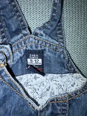 Vorschaubild 2 von Baby Jeanskleid Latzkleid Trägerkleid Gr. 74 9-12 Monate Blau