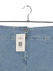 Vorschaubild 2 von Damen Jeansrock Gr. 42 Blau Casual Maxirock