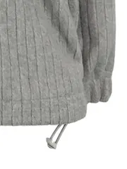 Vorschaubild 4 von Damen Kapuzenpullover Hoodie Grau Rippstrick Gr. 38/M Casual