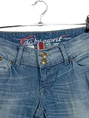 Vorschaubild 3 von Damen Slim Fit Jeans Blau W28 L29 Used Look Stretch