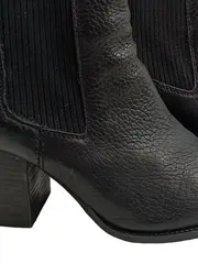 Vorschaubild 4 von Damen Chelsea Stiefelette Leder Schwarz Gr. 38 Blockabsatz