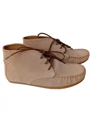 Vorschaubild 1 von Damen Schnürschuhe Gr. 36 Beige Casual Mokassins Wildleder