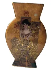 Vorschaubild 1 von Porzellan Vase Der Kuss Gustav Klimt Gold Modern 8cm