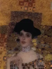Vorschaubild 2 von Porzellan Vase Der Kuss Gustav Klimt Gold Modern 8cm