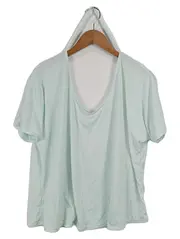 Vorschaubild 1 von Damen T-Shirt Gr. 42/XL Türkis Kurzarm Casual