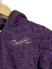 Vorschaubild 3 von Mädchen Kapuzenkleid Hoodie Kleid Gr. 146 Lila Blumenmuster