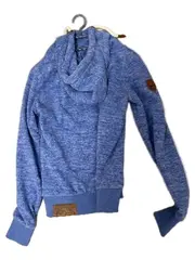 Vorschaubild 3 von Damen Kapuzenpullover Hoodie Gr. S Blau Meliert Fleece