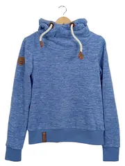 Vorschaubild 1 von Damen Kapuzenpullover Hoodie Gr. S Blau Meliert Fleece