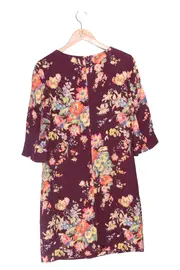 Vorschaubild 2 von Etuikleid Damen 38/M Mehrfarbig Florales Muster Elegant Vintage Midi