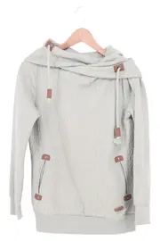 Vorschaubild 1 von Damen Kapuzenpullover Hoodie Gr. 32/XS Grün Strukturmuster Freizeit