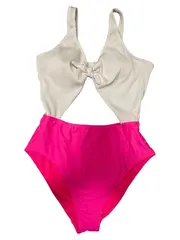 Vorschaubild 1 von Damen Badeanzug L Mehrfarbig Strukturmuster Rippstrick