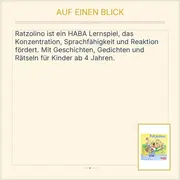 Vorschaubild 4 von Ratzolino Lernspiel Gedächtnisspiel Kinder ab 4 Jahre Konzentration Sprache