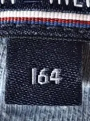 Vorschaubild 5 von T-Shirt Kinder Gr. 164 Blau V-Ausschnitt Baumwolle