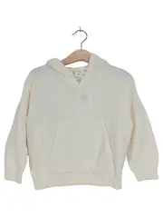 Vorschaubild 1 von Kinder Kapuzenpullover Gr. 140 Weiß Baumwolle Casual Hoodie Freizeit
