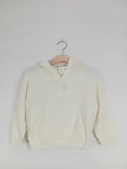 Vorschaubild 2 von Kinder Kapuzenpullover Gr. 140 Weiß Baumwolle Casual Hoodie Freizeit