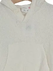 Vorschaubild 3 von Kinder Kapuzenpullover Gr. 140 Weiß Baumwolle Casual Hoodie Freizeit