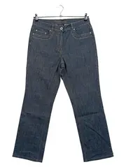 Vorschaubild 1 von TAIFUN Damen Jeans Tapered Fit Blau Gr. 42 Baumwolle Stretch