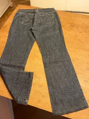 Vorschaubild 2 von TAIFUN Damen Jeans Tapered Fit Blau Gr. 42 Baumwolle Stretch