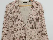 Vorschaubild 6 von Damen Strickjacke Blumenmuster Langarm Knopfleiste Mehrfarbig XL