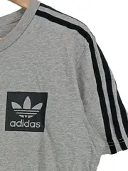 Vorschaubild 4 von Herren Sport T-Shirt Grau Gr. 48/M mit 3 Streifen Logo