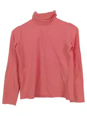 Vorschaubild 1 von Langarmshirt Kinder Gr. 150 Pink Rollkragen Baumwolle