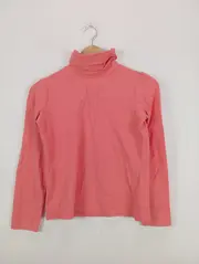 Vorschaubild 2 von Langarmshirt Kinder Gr. 150 Pink Rollkragen Baumwolle