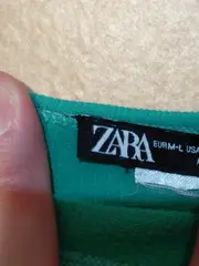 Vorschaubild 3 von Damen Geripptes Trägertop Crop Top Grün Gr. M/L Basic