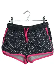 Vorschaubild 1 von Mädchen Sport Shorts Gr. 146-152 Schwarz Punkte Pink Sportshorts