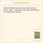 Vorschaubild 2 von Die Geschichte von Peter Hase Beatrix Potter Kinderbuch
