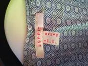 Vorschaubild 5 von Bluse Damen Gr. 38 M Blau Grafisch Langarm Viskose Casual Rüschen