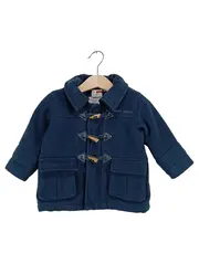 Vorschaubild 1 von Kinder Dufflecoat Gr. 68 Blau Klassisch Wolle